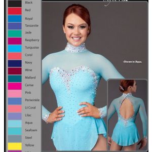 customize for sale Brad Griffies ice skating dress blue chloe noel dresses women usa girls expensive BY1428