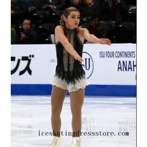 crystals beaded free shipping for sale customize ice dance skating dresses competition BY826