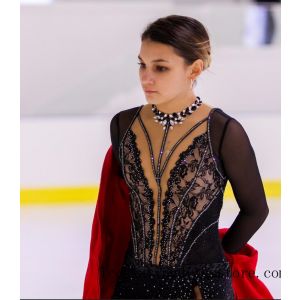 competition kids ice skating dress canada usa ice skating fancy dress costumes crystals free shipping BY918