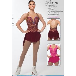 red kids crystals women Brad Griffies ladies figure skating dresses competition stores BY1480