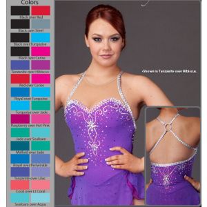 customize for sale custom beaded nancy kerrigan purple skating dress Brad Griffies competition BY1457