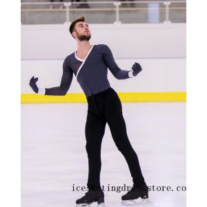 canada free shipping navy ice skating dress women usa custom BY921