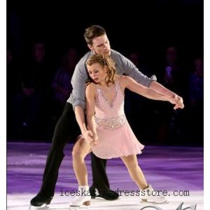 competition pink figure skating test dress ladies ice skating dresses free shipping kids custom BY1103