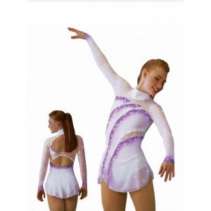 expensive competition women kids purple ice skating costume for sale custom Sharene ice dress BY1551
