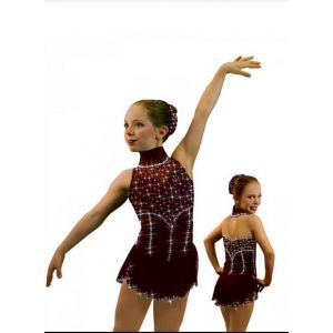 competition beaded usa customize for sale romeo and juliet figure skating dress Sharene kids BY1541