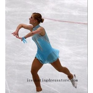 ladies custom girls figure dresses blue skating costumes for sale canada crystals stores BY233