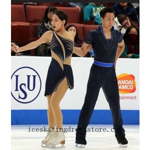 women skating dress crystals customize girls expensive BY793