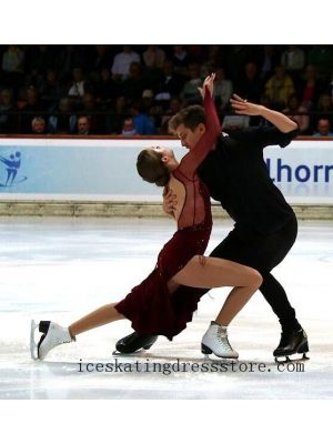 canada women 2021 beaded free shipping arabian figure skating dresses girls BY888