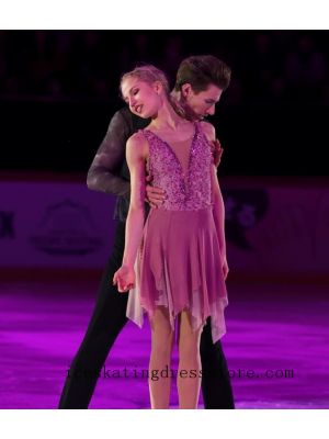 ladies canada beautiful ice skating outfits ice dresses stores beaded 2020 usa BY389