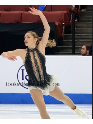 2020 usa canada girls belle skating dress beaded BY1082