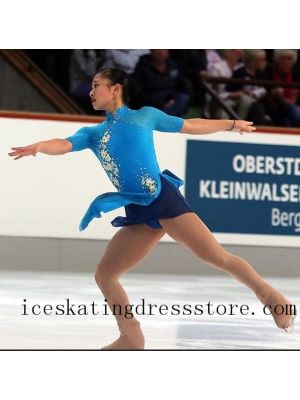 kids stores canada blue figure skating dress 2020 competition BY222