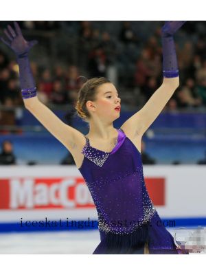 cinderella skating dress crystals canada free shipping expensive kids BY750