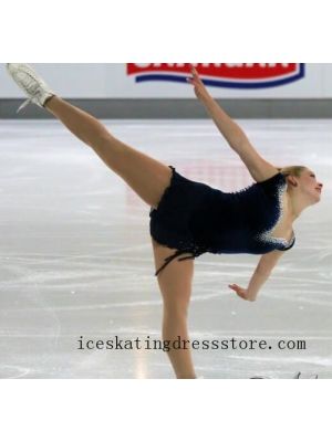 usa free shipping custom made figure skating dresses for sale canada kids black BY61