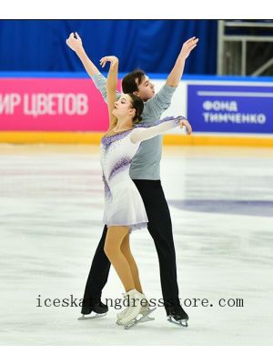 competition purple ice skating wear 2019 cute outfits to go ice skating in free shipping stores customize BY1134