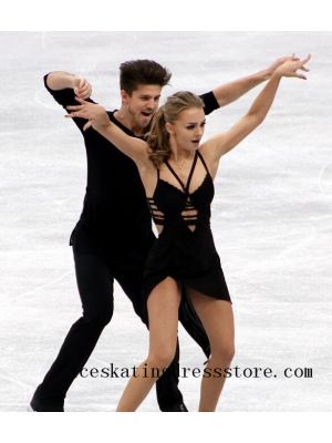 beaded doll ice skating outfit crystals ice skating dress women competition free shipping usa BY307