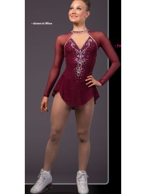 Brad Griffies free shipping red etsy figure skating dresses 2021 beaded girls usa BY1505