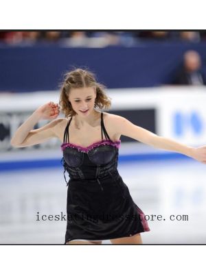 women skating clothes custom usa figure skating competition dresses for sale customize for sale BY511