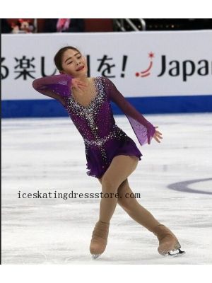 for sale competition beaded skating clothes girls canada figure skating dress BY1068