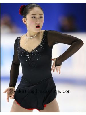 fringe skating dress ladies beaded kids crystals competition BY19