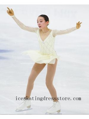 kids crystals women figure dresses ice skating outfits custom 2021 ladies BY674