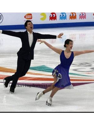 for sale crystals 2021 custom expensive free shipping lace figure skating dress BY1062