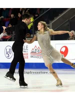 crystals canada light figure skating dress kids expensive free shipping BY1041