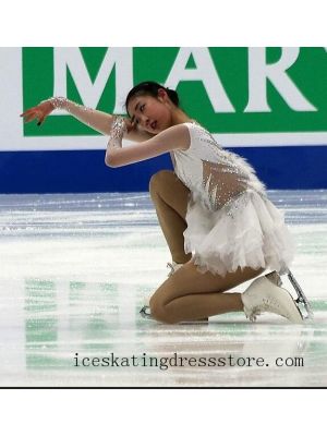 ladies kids free shipping girls long sleeve ice skating dress for sale BY1383