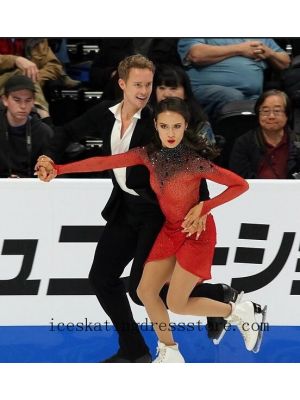 stores competition free shipping custom 2019 nancy kerrigan red skating dress BY1281