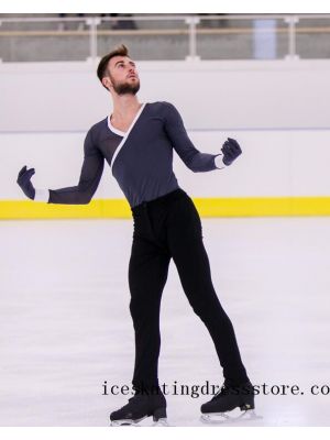 canada free shipping navy ice skating dress women usa custom BY921