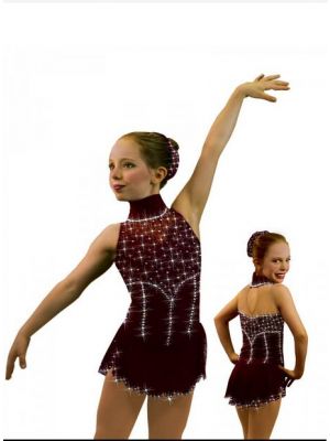 competition beaded usa customize for sale romeo and juliet figure skating dress Sharene kids BY1541