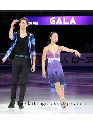 beaded ice dresses purple custom ladies crystals sexiest figure skating costumes expensive competition BY1168