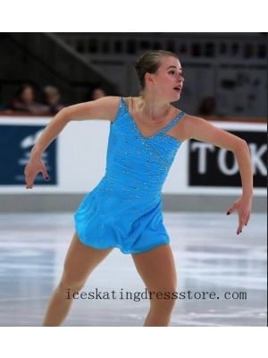 2021 beaded sexy figure skating dress customize free shipping women kids BY104