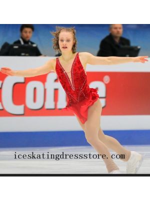 kids sexy figure skating dress canada crystals beaded girls BY1270