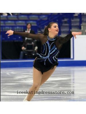 sharene skating dresses beaded custom competition girls kids BY577