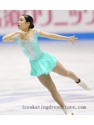 free shipping expensive beaded women skatingdressstore green ice skating dresses for sale BY250