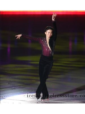 girls stores crystals kids canada 2020 sparkly figure skating dresses BY916