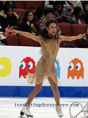 free shipping tango ice dance dress kids skating dresses expensive competition 2019 BY785