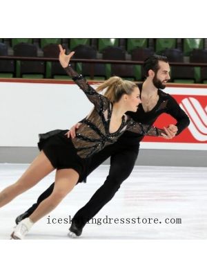 beaded women ladies competition tango ice skating dresses usa 2021 BY536