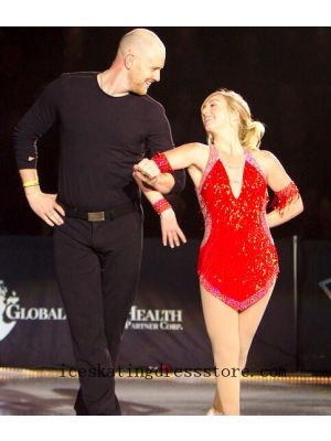 customize custom 2020 tina lee figure skating dresses red canada BY1238