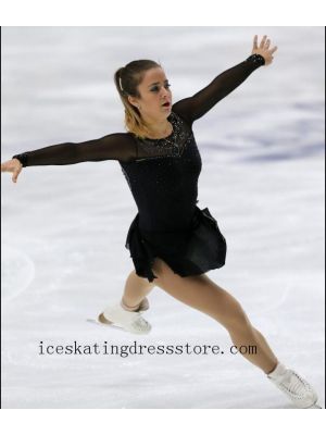 girls canada kids unbeaded figure skating dresses expensive competition BY433