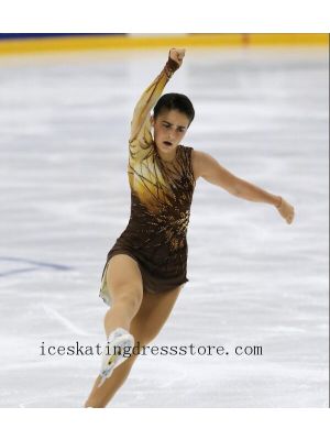 ice skating dress beaded crystals yuna kim dress for sale women expensive free shipping BY432