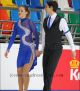 custom women fire ice skating dress competition beaded usa BY151