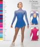 ladies sexy figure skating outfit figure dresses blue Brad Griffies's kids customize girls free shipping expensive BY1412